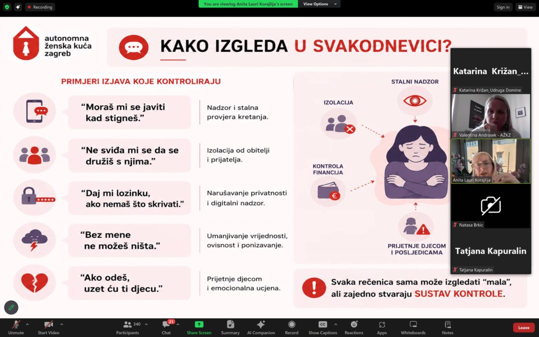 Prepoznavanje prisilne kontrole ključno je za učinkovitu zaštitu žena od nasilja